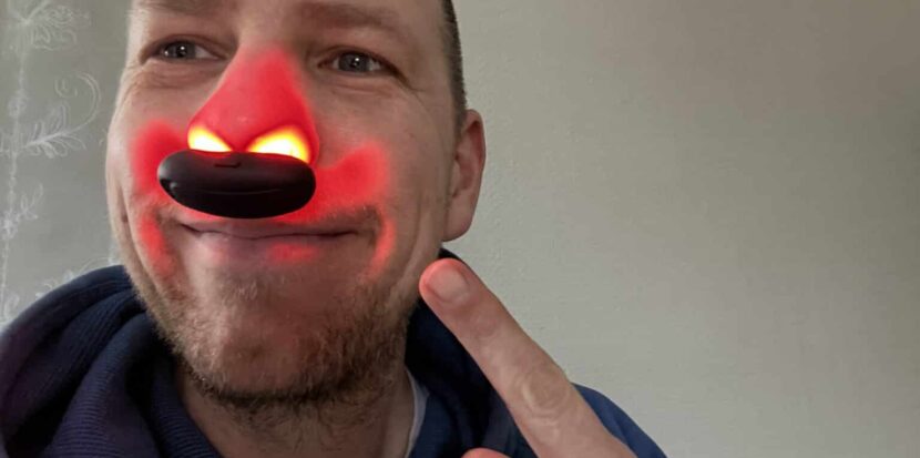 Rotlicht für die Nase