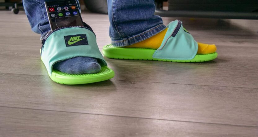 Nike Badelatschen mit Tasche