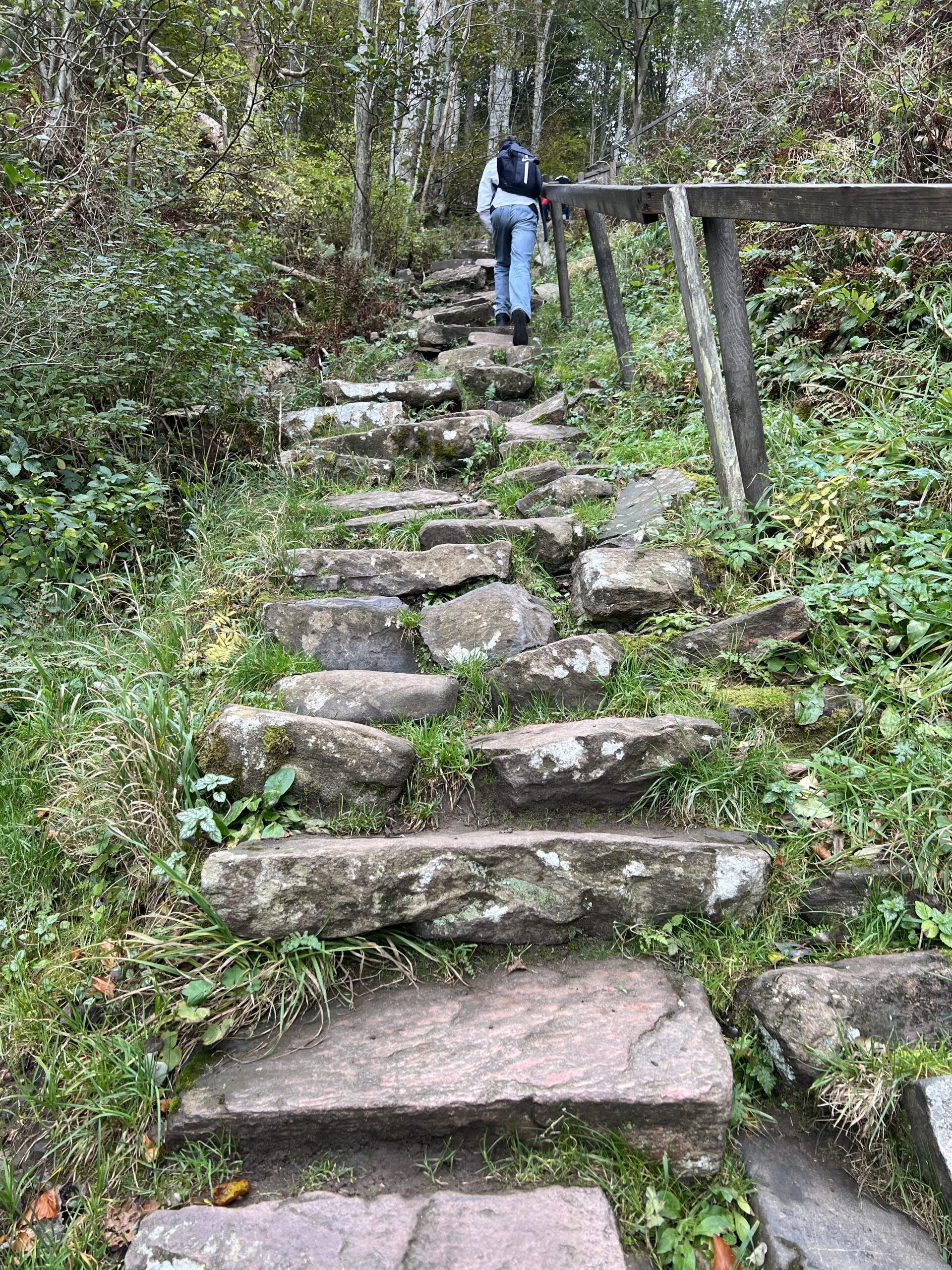 Treppe suchen und Feuer frei