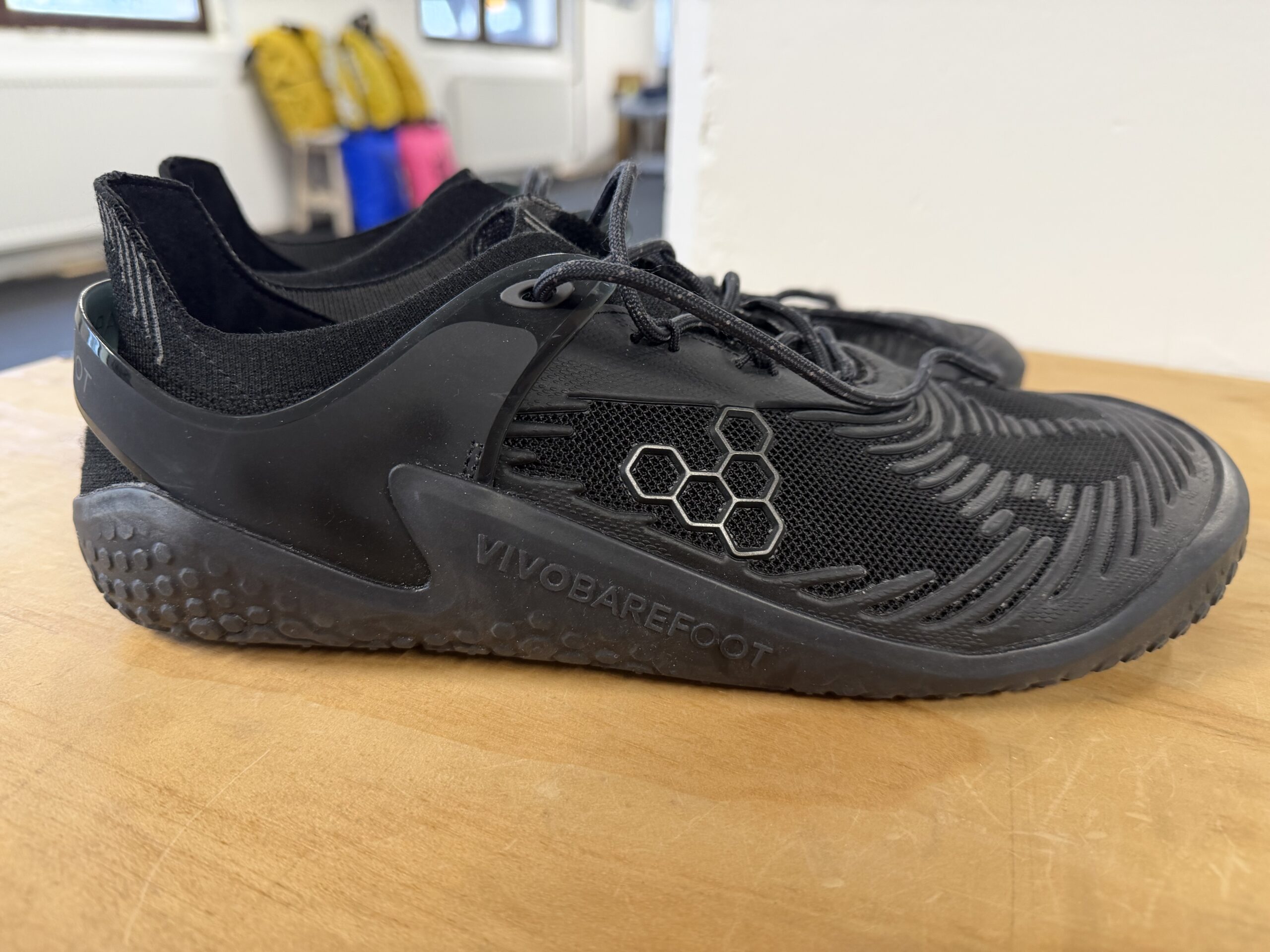 Zufrieden mit den Schuhen