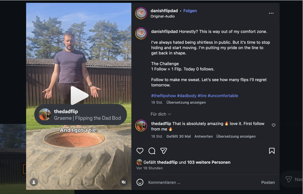 Danish Flip Dad auf Instagram
