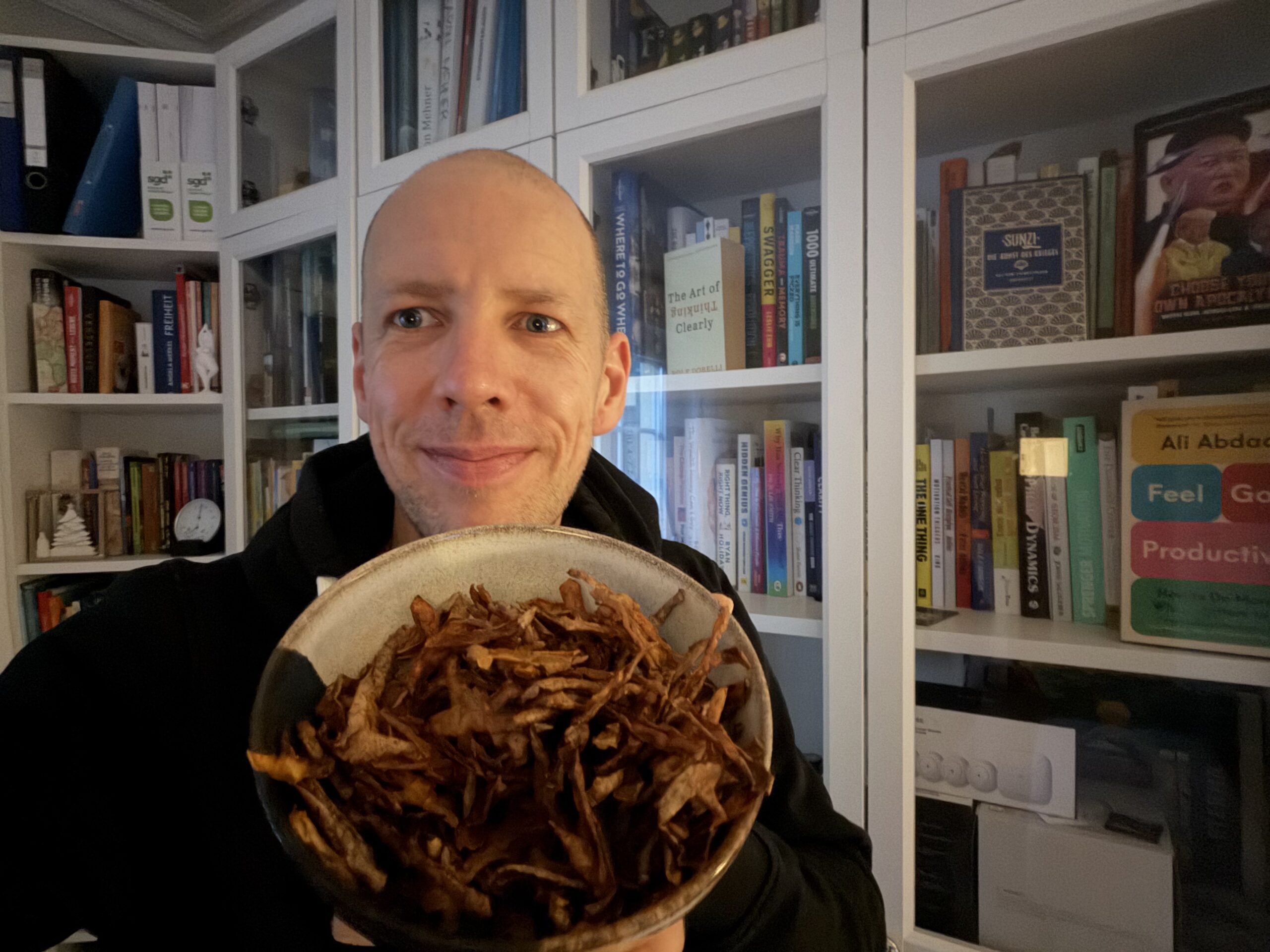 Kartoffelschalen Chips wenig Kalorien