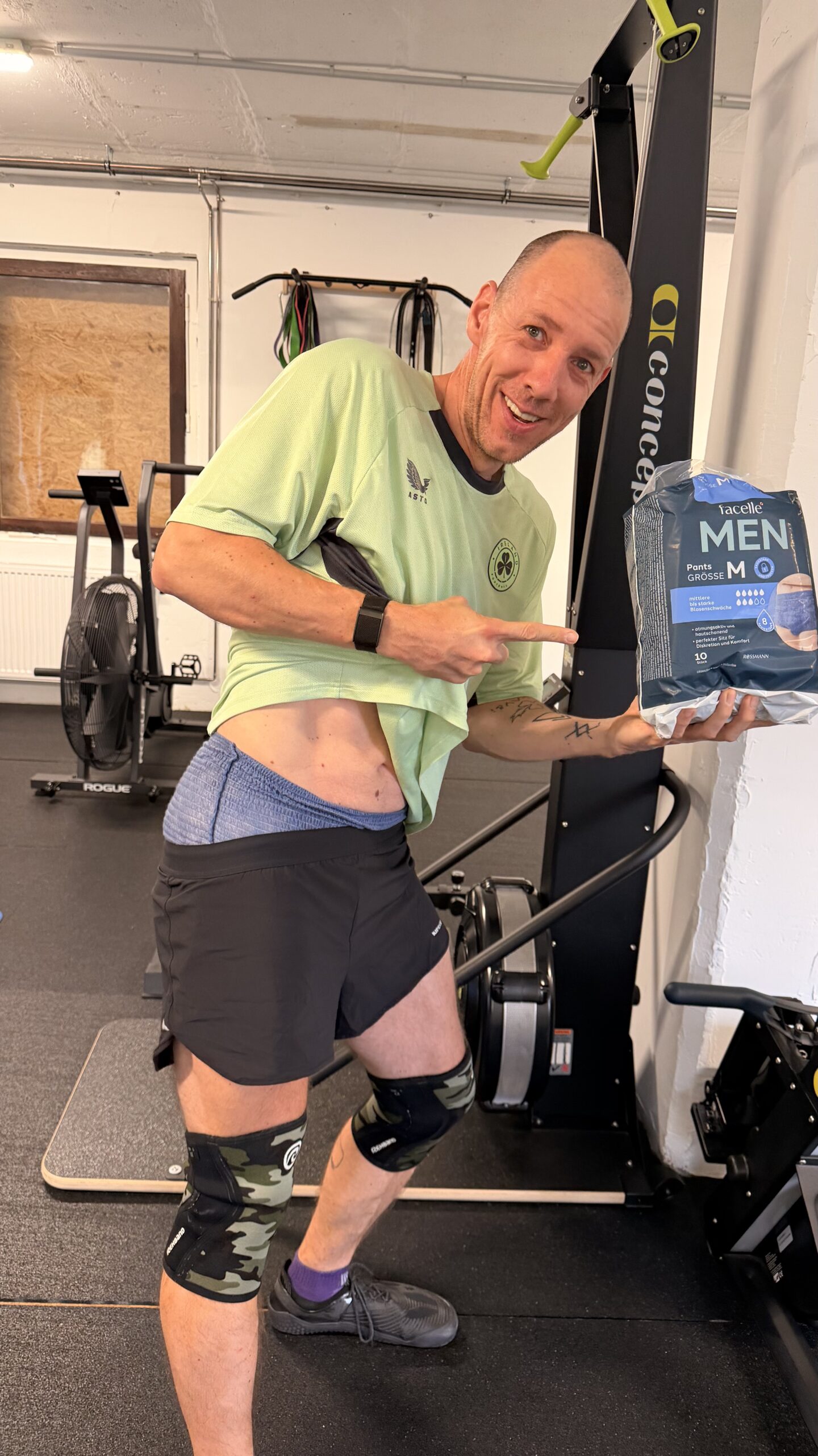 Workout mit Windel