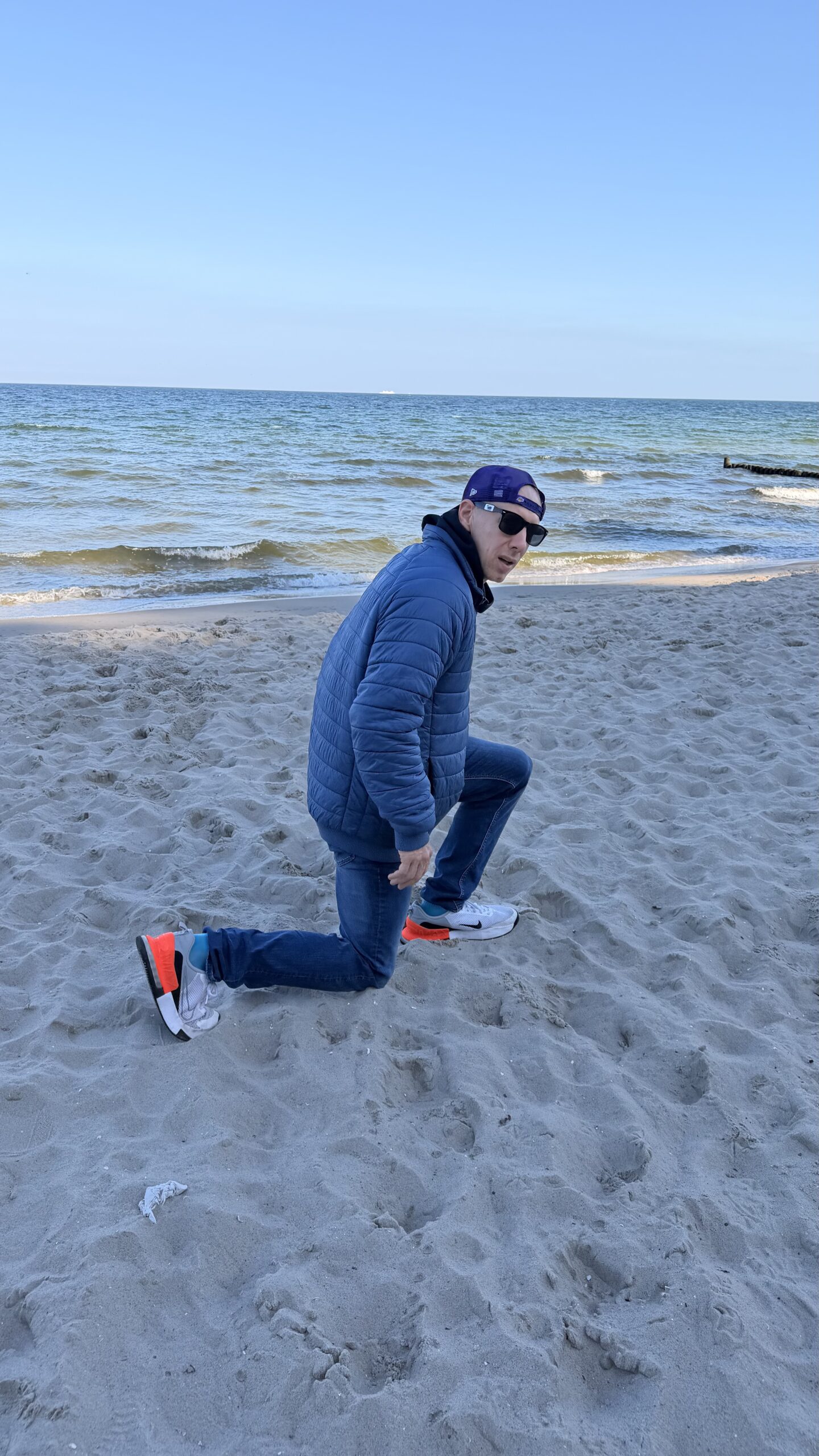 Walking lunges im Sand